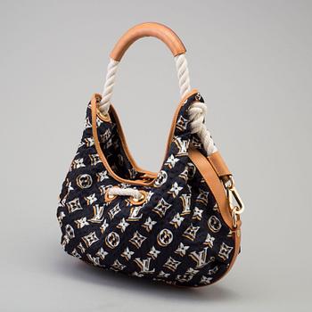 LOUIS VUITTON, "Limited Edition Navy Blue Nylon Bulles MM", BAG.