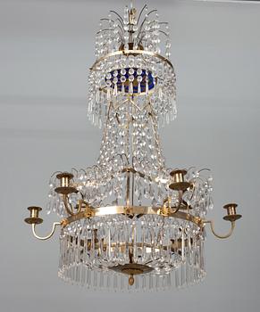 531. A CUT-GLASS CHANDELIER.