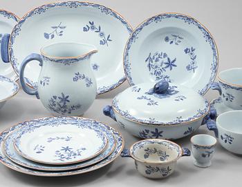 SERVISDELAR, 73 st, porslin, Ostindia, Rörstrand, 1900-talets andra hälft.