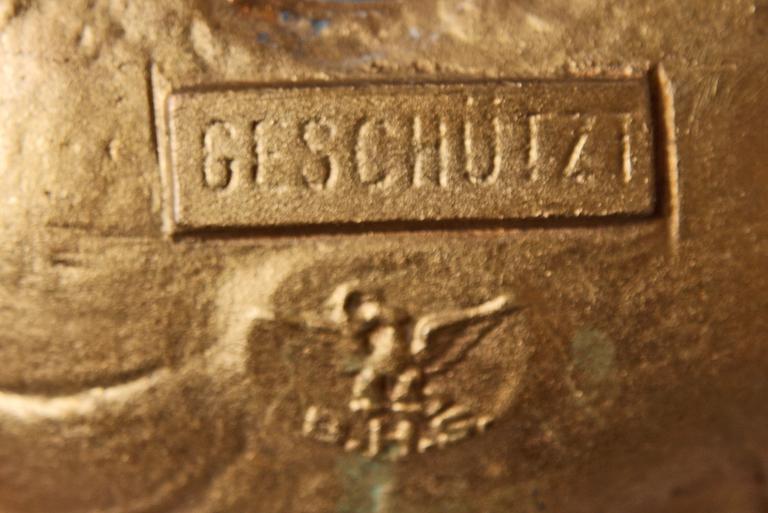 BLÄCKHORN, mässing, rokokostil, 1900-talets första hälft.