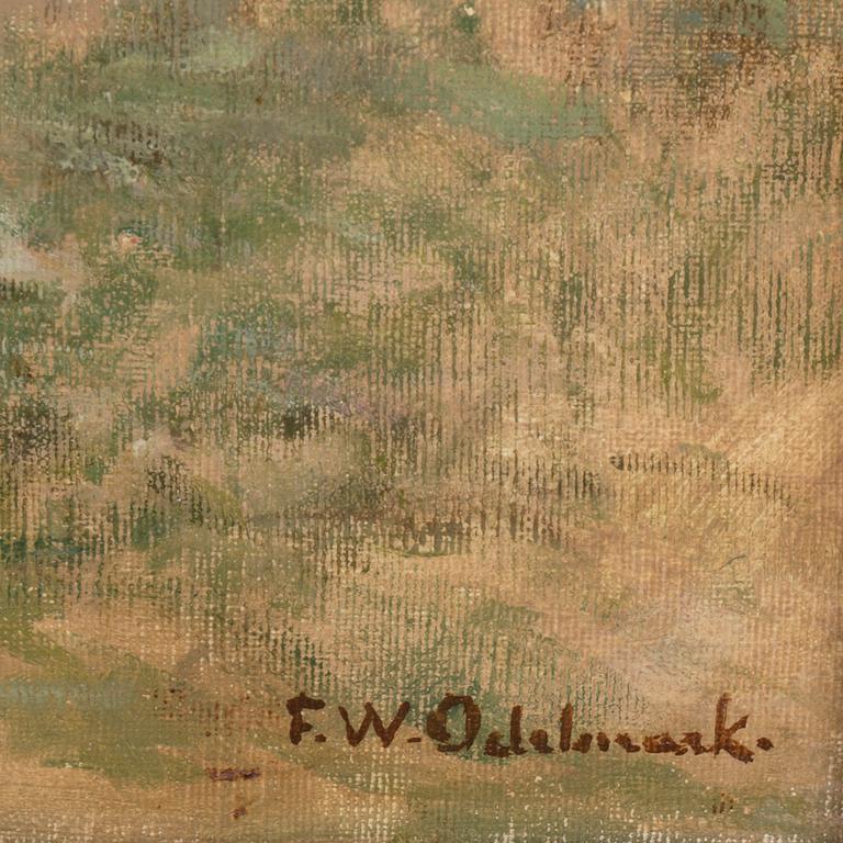 FRANS WILHELM ODELMARK, oil on canvas, signed.