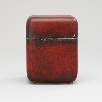 Hans Hedberg, A Hans Hedberg faience box, Biot, France.