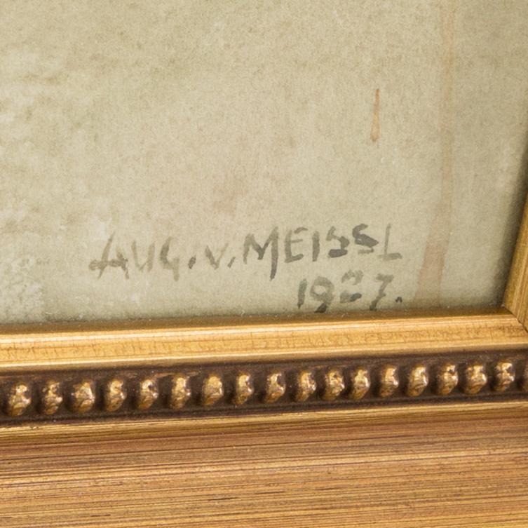 AUGUST RITTER VON MEISSL, akvarell, signerad och daterad 1927.