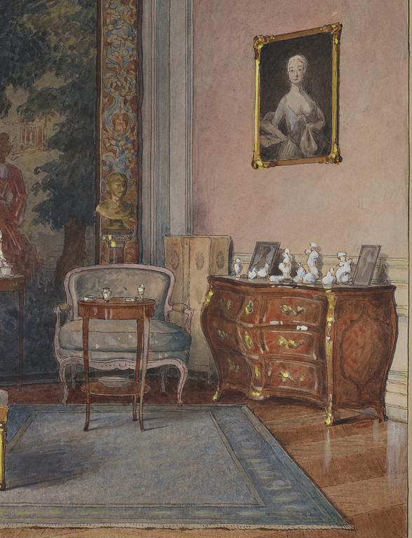 Ferdinand Boberg, Interior from the von Leithner Family Parsonage.