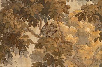 A french 'Verdur' tapestry, c. 200 x 289 cm, France, second half of the 19th century.
