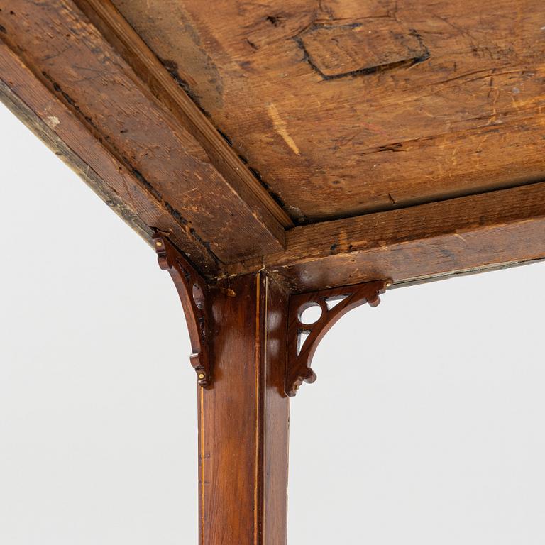 Skrivbord, Stockholmsarbete,  Carl Diedric Ficks art, sent 1700-tal, Sengustavianskt.