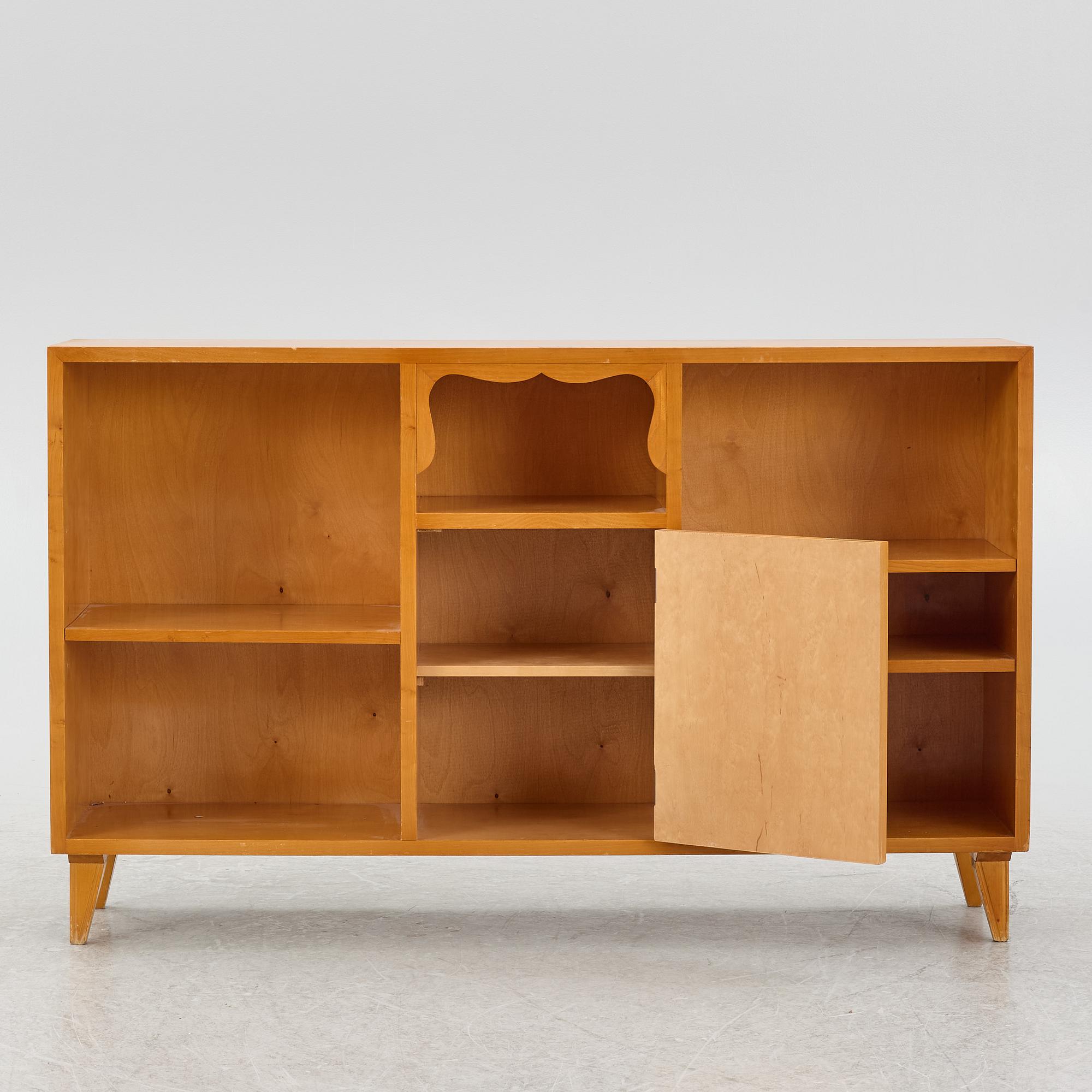 A bookcase with cabinet, AB Gunnars Fabriker, Sävsjö, 1930s/40s.