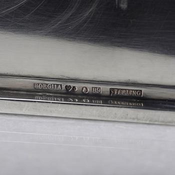 Atelier Borgila, a sterling silver box, Stockholm 1955.