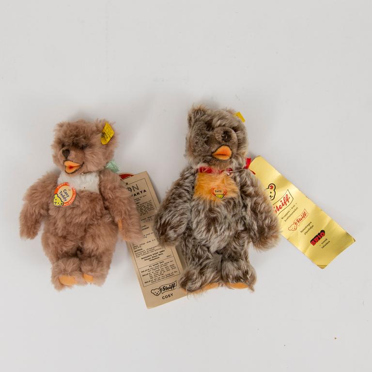 Seven Steiff animals Germany 1960s.