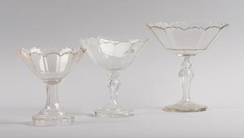 PARTI GLAS, 15 delar, sent 1800-tal.