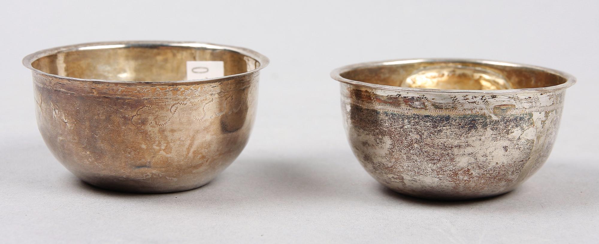 TUMLARE, 2 st, silver, bla Eric Langberg, Söderhamn 1792.