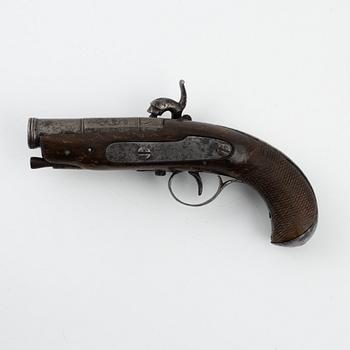 A Spanish converted percussion pistol from around the year 1800.