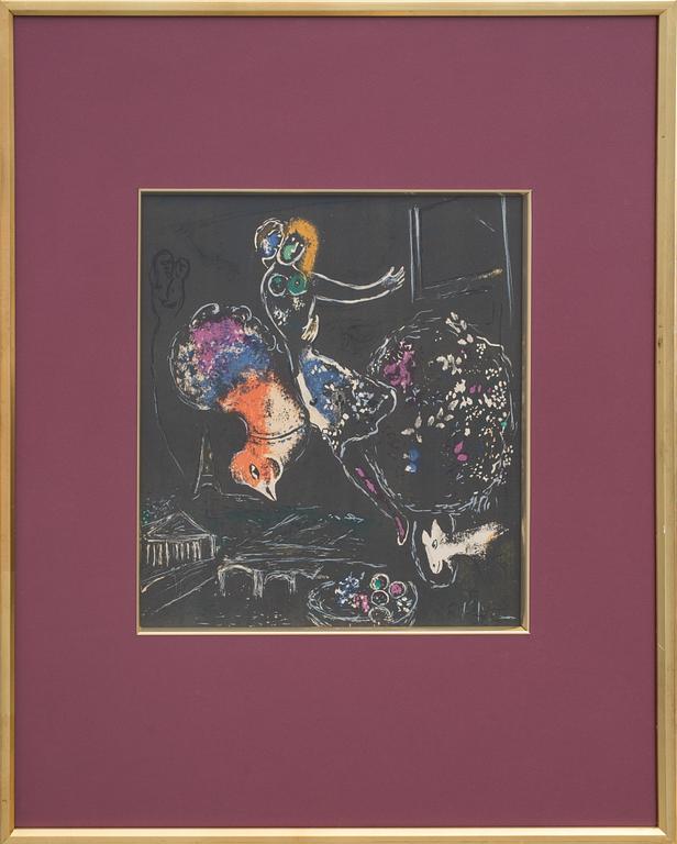 MARC CHAGALL, färglitografi, ej signerad.
