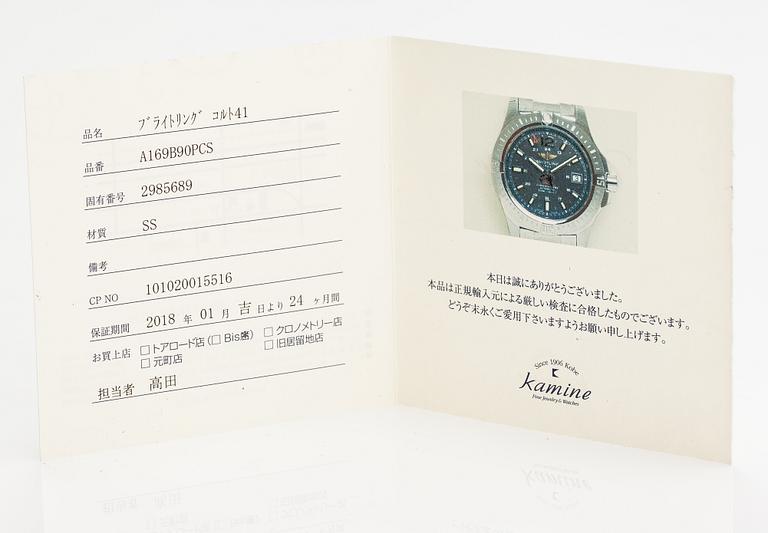 Breitling, Colt, rannekello, 41 mm.