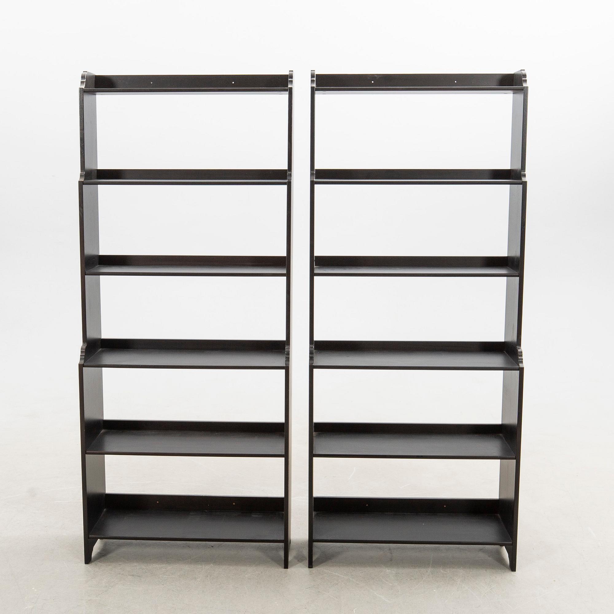 Bokhyllor, ett par, "Leksvik", IKEA.