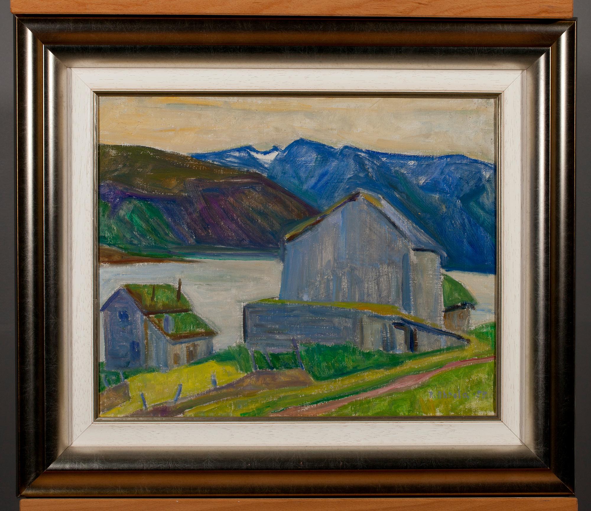 RAKEL AHTOLA, olja på duk, signerad och daterad 1955.