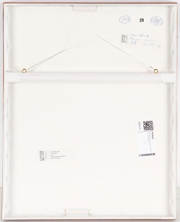 STEN EKLUND, gouache, signed and dated 1967.