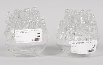 LJUSSTAKAR, 2 ST, glas, Göran Wärff, Kosta.