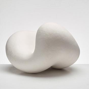 Eva Hild, a white stoneware sculpture, "Bumling" series, Sweden 1999.