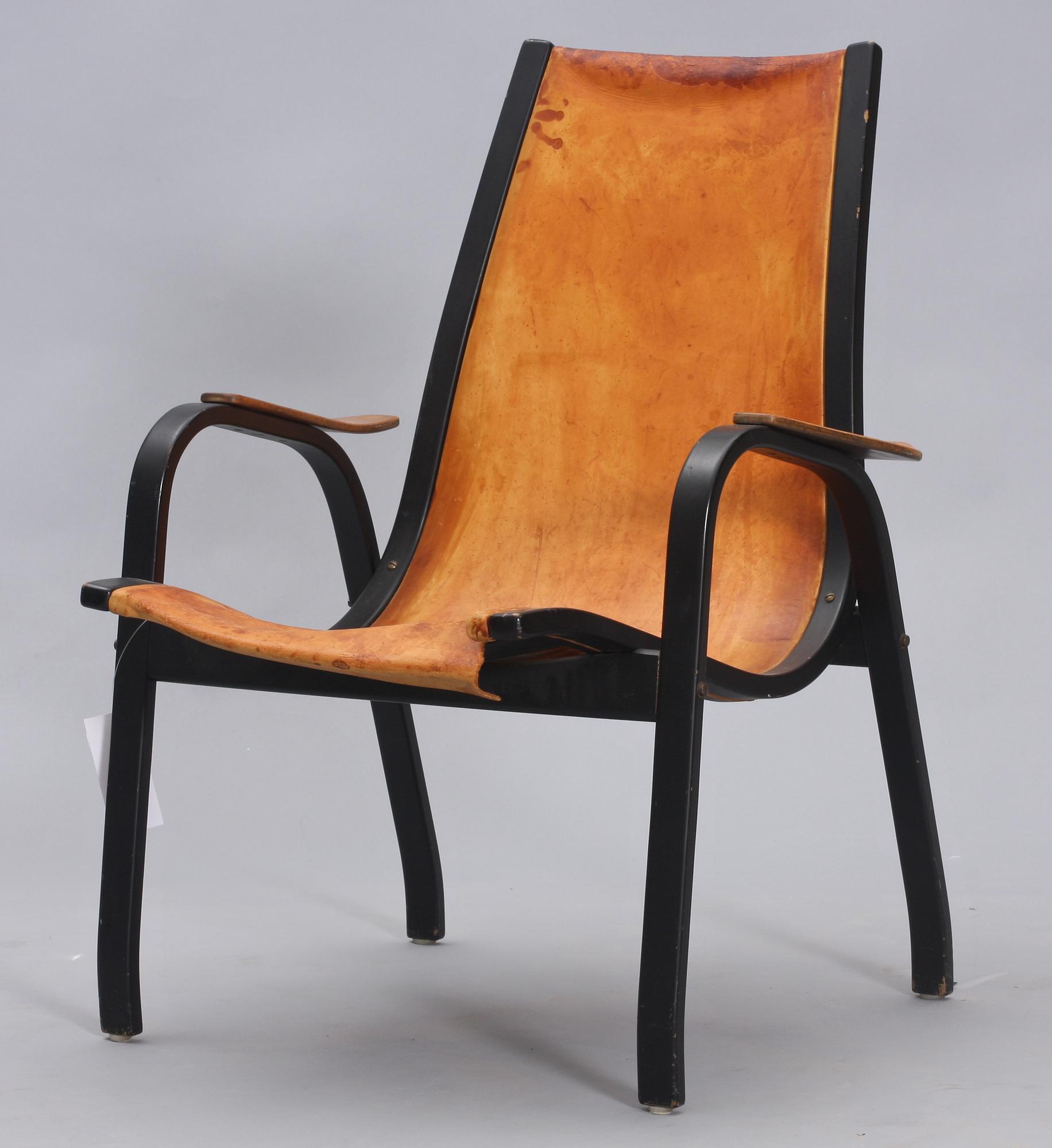 KARMSTOL, "Båge", Yngve Ekström, ESE-möbler, modellen formgiven 1953.