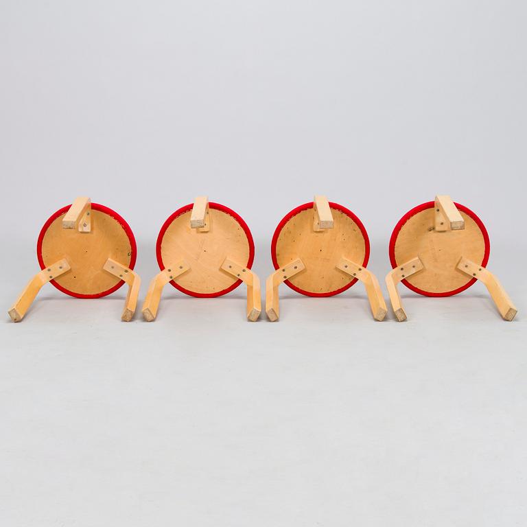 Alvar Aalto, Jakkaroita, 4 kpl, Artek 1960/70-luku.