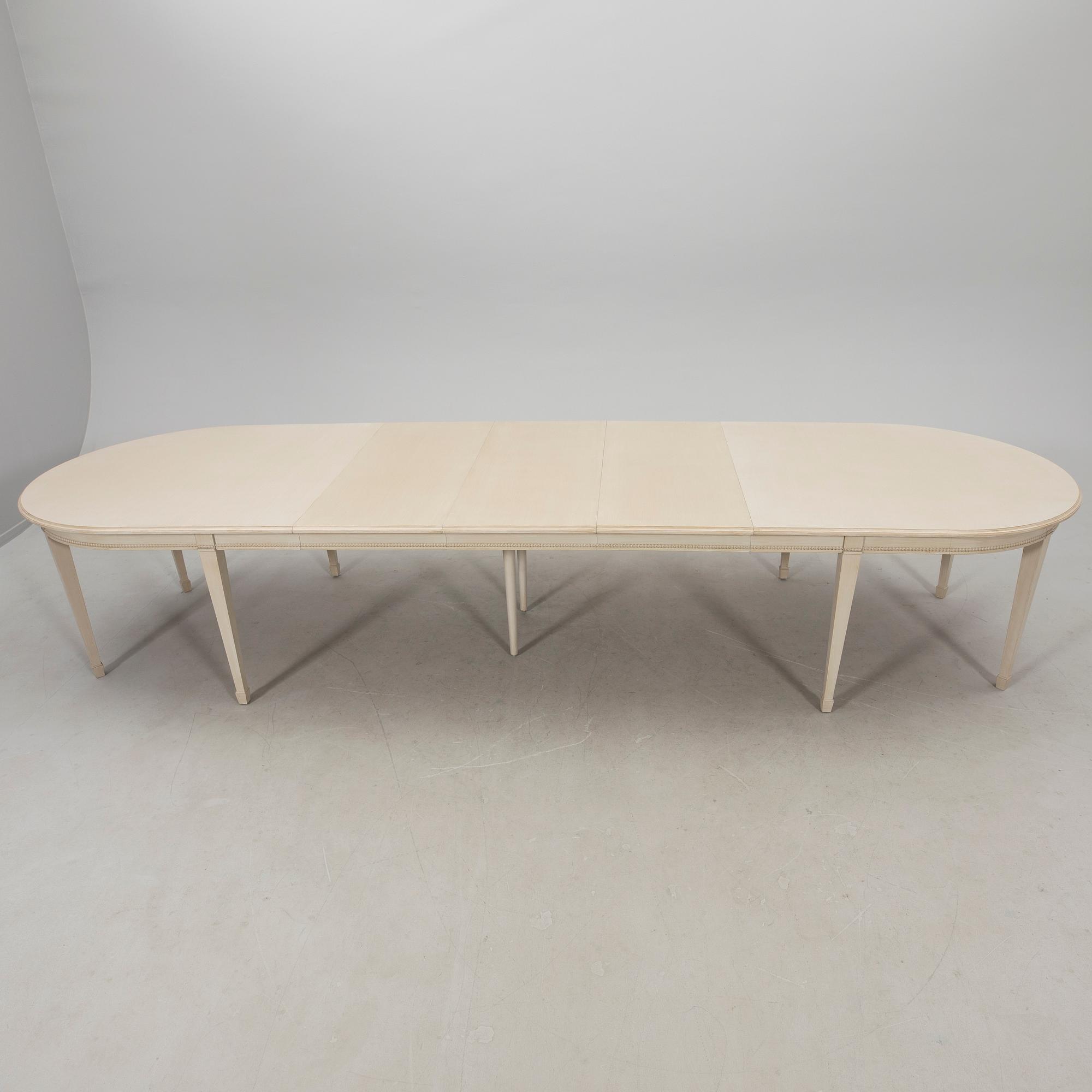 Dining table, Gustavian style modern manufacture.