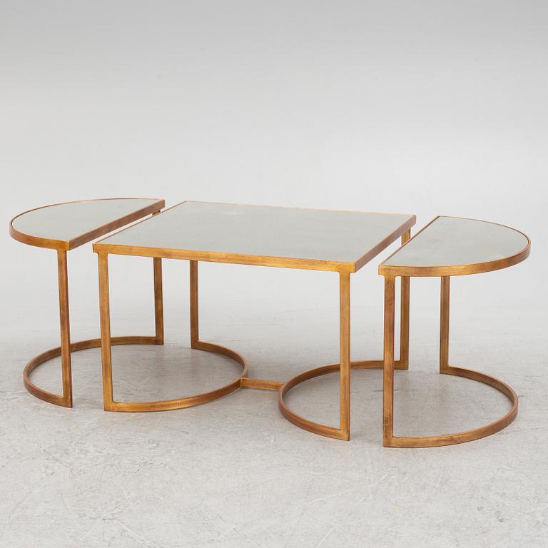 A three-piece coffee table, Oscar & Clothilde.