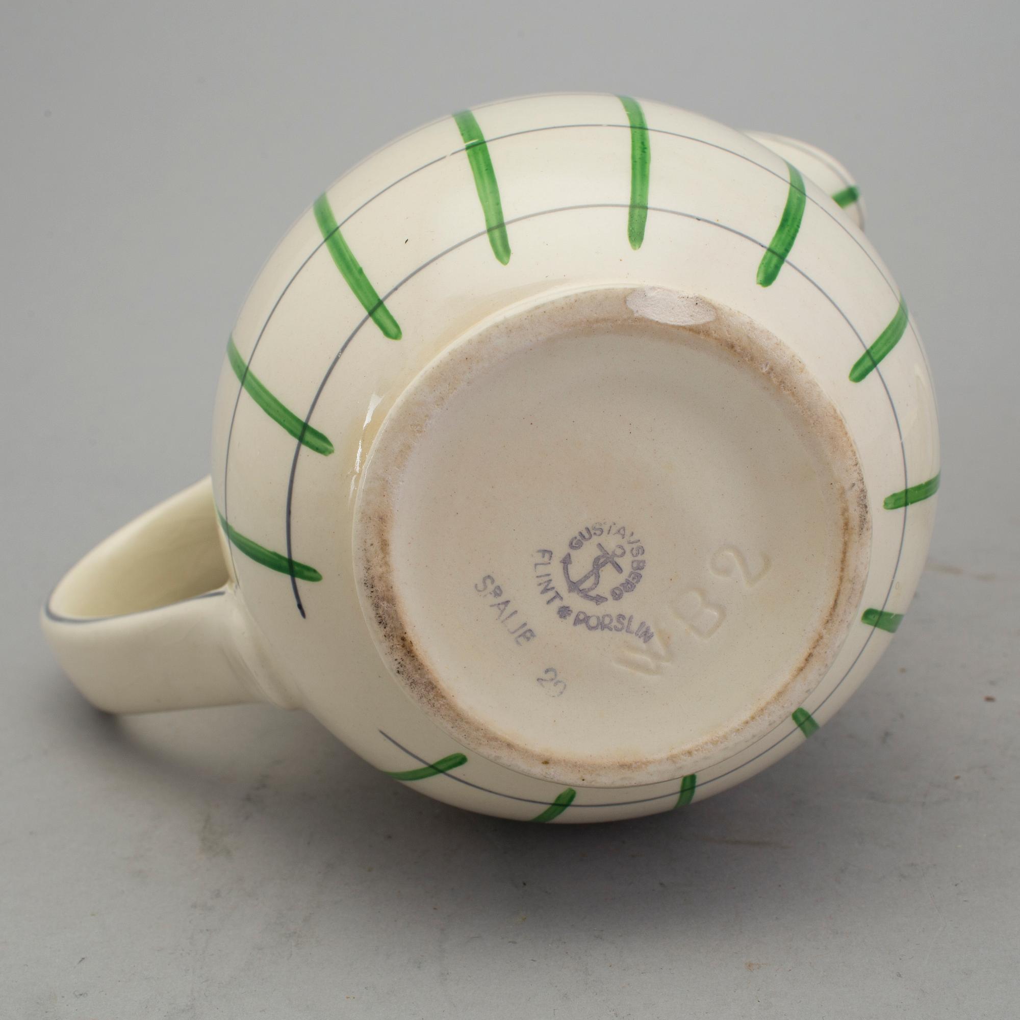 WILHELM KÅGE, servis 37 delar. Flintgods "Spaljé", Gustavsberg.