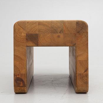 A "palle" pine stool, K.J. Pettersson & Söner, Storvrets, 1970's.