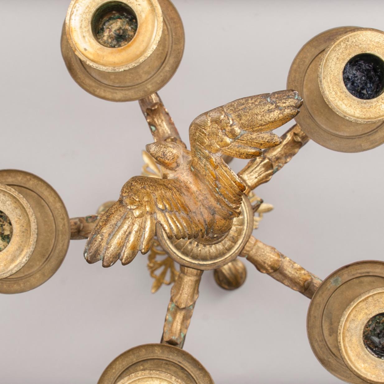 KANDELABER, brons, Mellaneuropa, 1800-talets senare hälft.