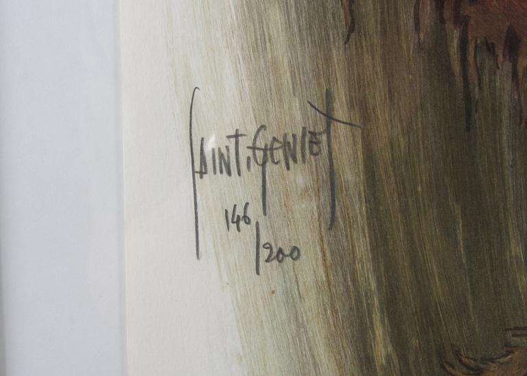 SAINT-GENIES, färglitografi, signerad o numr 146/200.