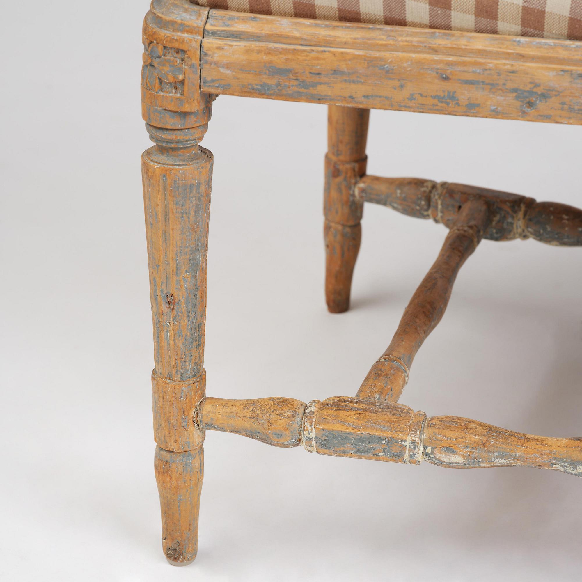 A set of six Gustavian chairs, late 18th century.