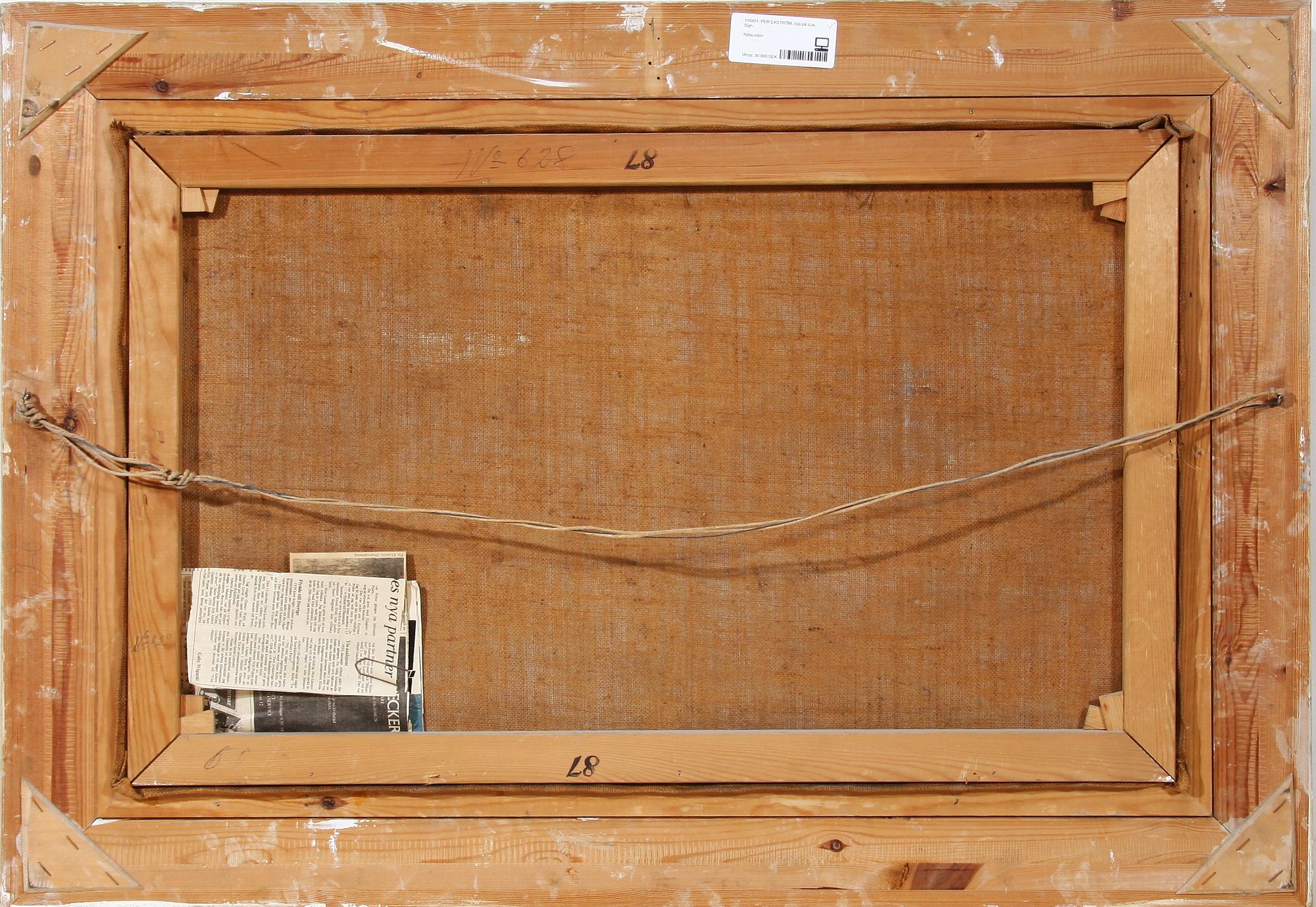 PER EKSTRÖM, olja på duk. Sign.