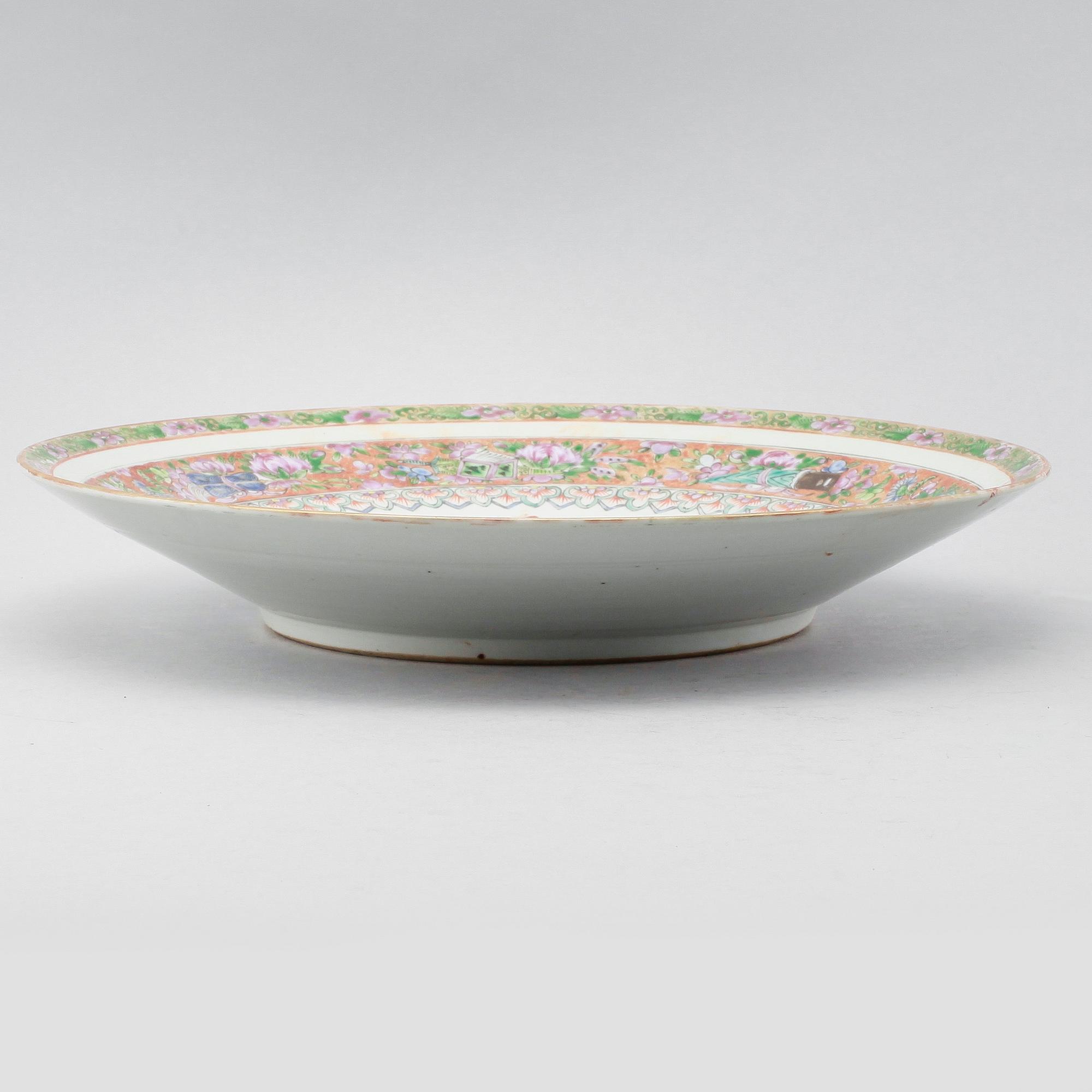 FAT, porslin, Kina, Kanton, 1800-tal.