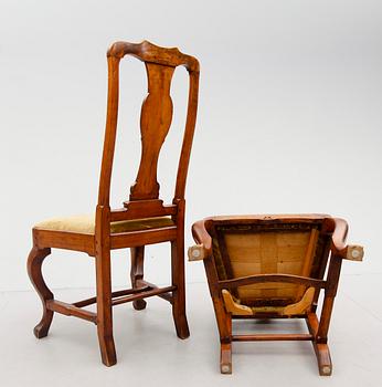 STOLAR, 4 st, barock, 1700-tal.