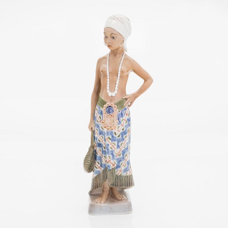 Jens Peter Dahl-Jensen, figurine, 1117, "Girl from Sierra Leone", Dahl Jensen, Denmark.