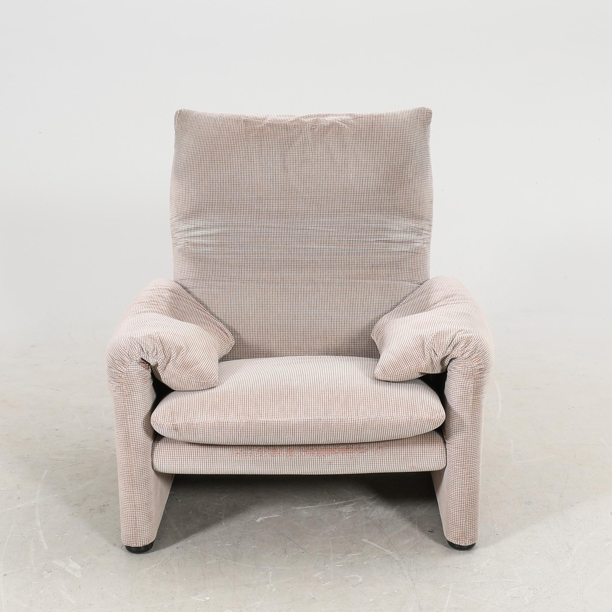 Vico Magistretti, fåtölj, "Maralunga", Cassina, Italien.