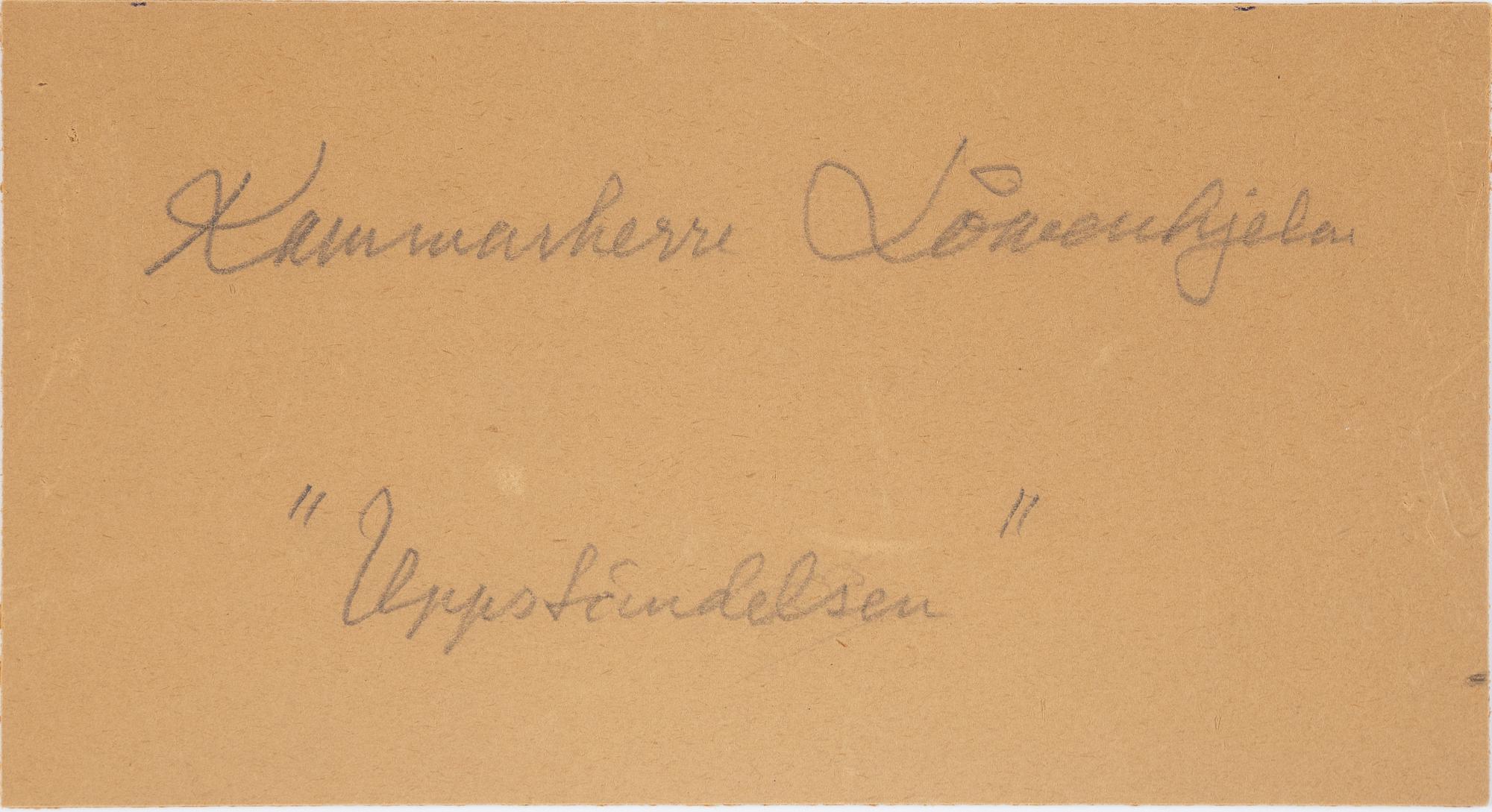 Harriet Löwenhjelm, watercolour.