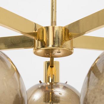 Hans-Agne Jakobsson, a model 376/5 brass ceiling light, Markaryd.