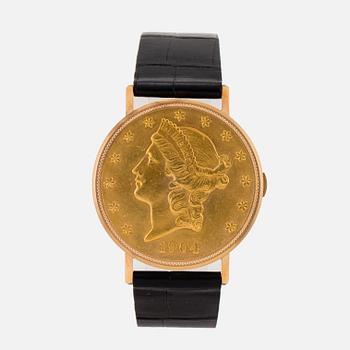 ESKA, Coin Watch "Twenty Dollars", wristwatch, 35 mm.