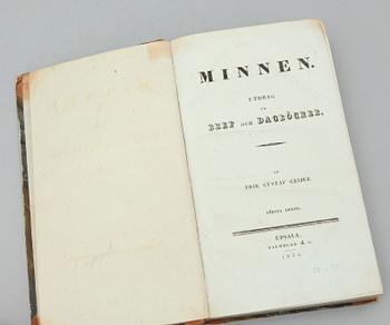 BOKPARTI, 3 volymer. Bl a "Bref-wäxling emellan fru Montier och..."av Marie le Prince de Beaumont, Upsala 1767.