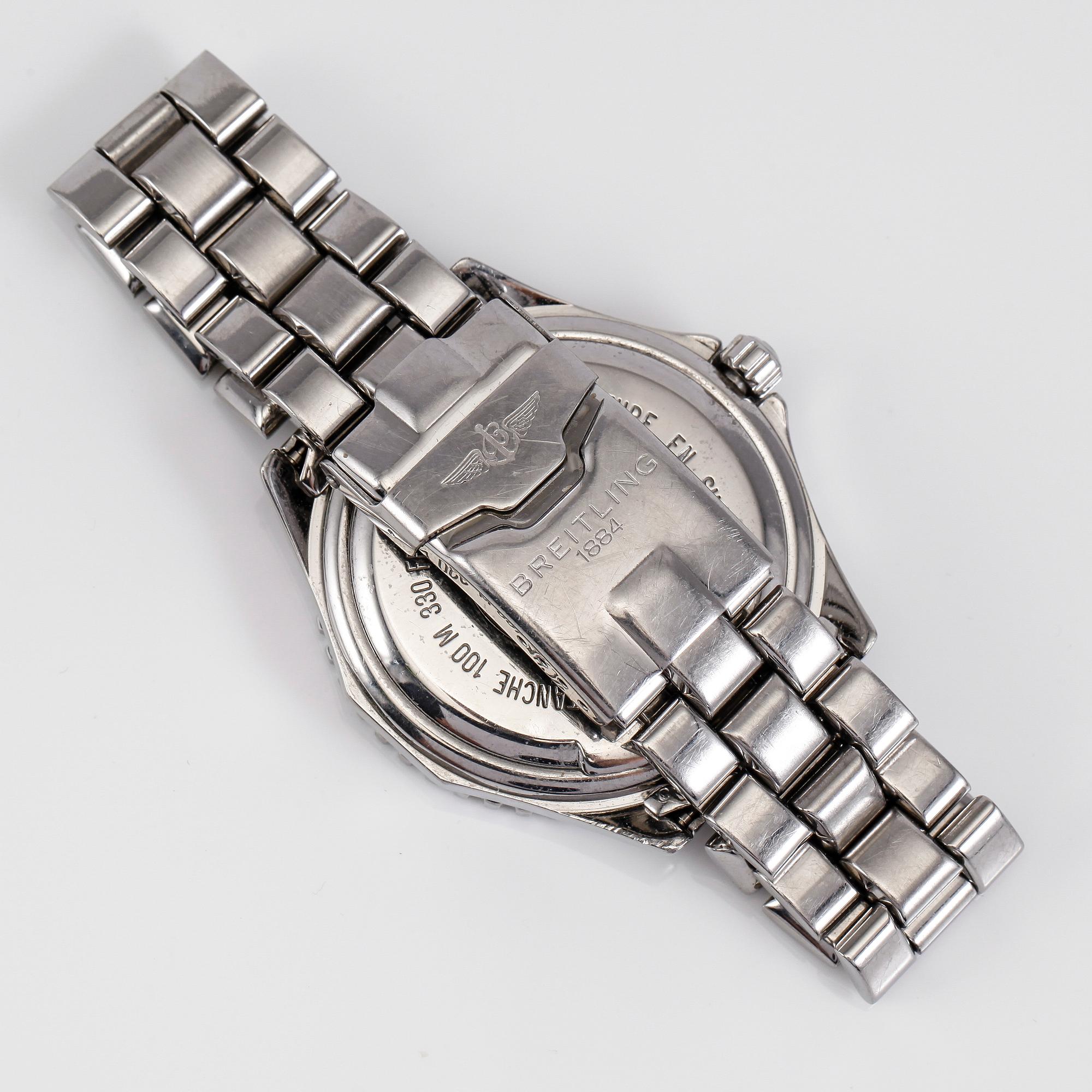 ARMBANDSUR, stål, Breitling, Chronospace.