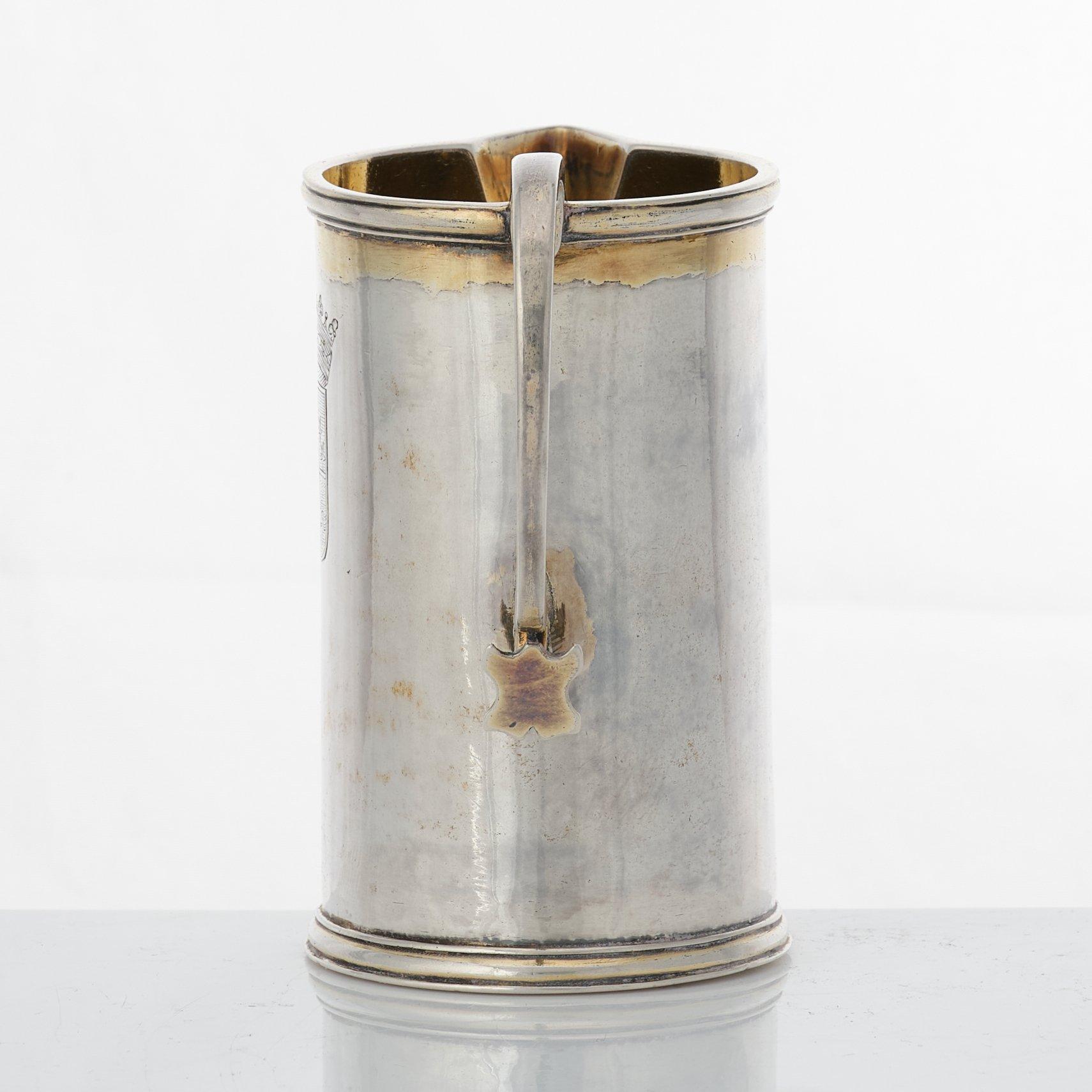 Petter Lund, måttkanna, silver, Nyköping 1727. Fredrik I:s tid.