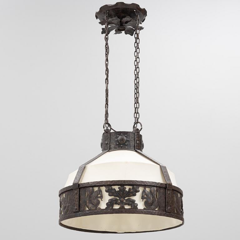 Ceiling lamp, Art Nouveau, early 20th Century.