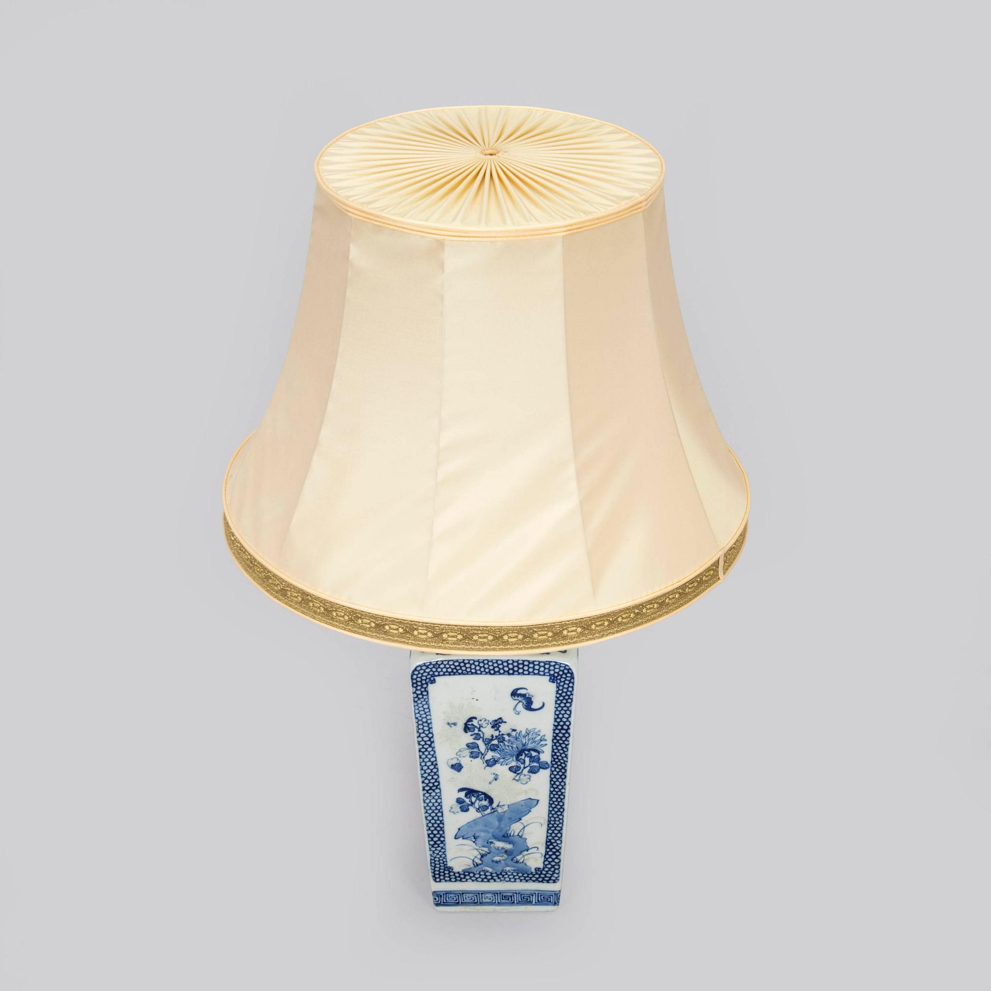 Pöytävalaisin, posliinia, Kiina, myöhäinen Qing-dynastia, 1800/1900-luku.