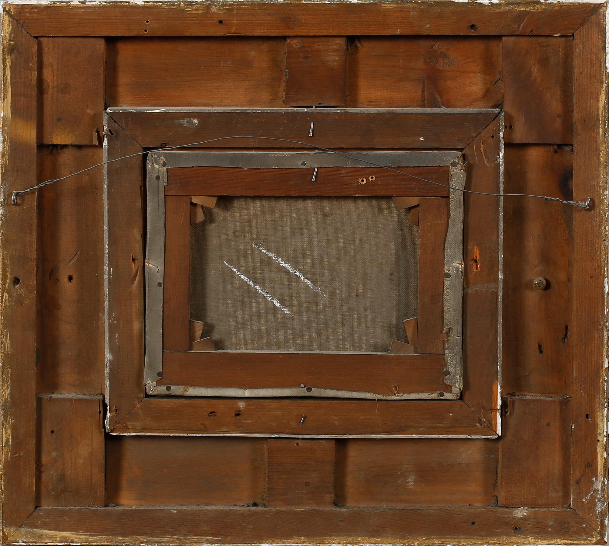 UNIDENTIFIED ARTIST, oil on canvas, two pcs, signed 'A.S', 19th century.
