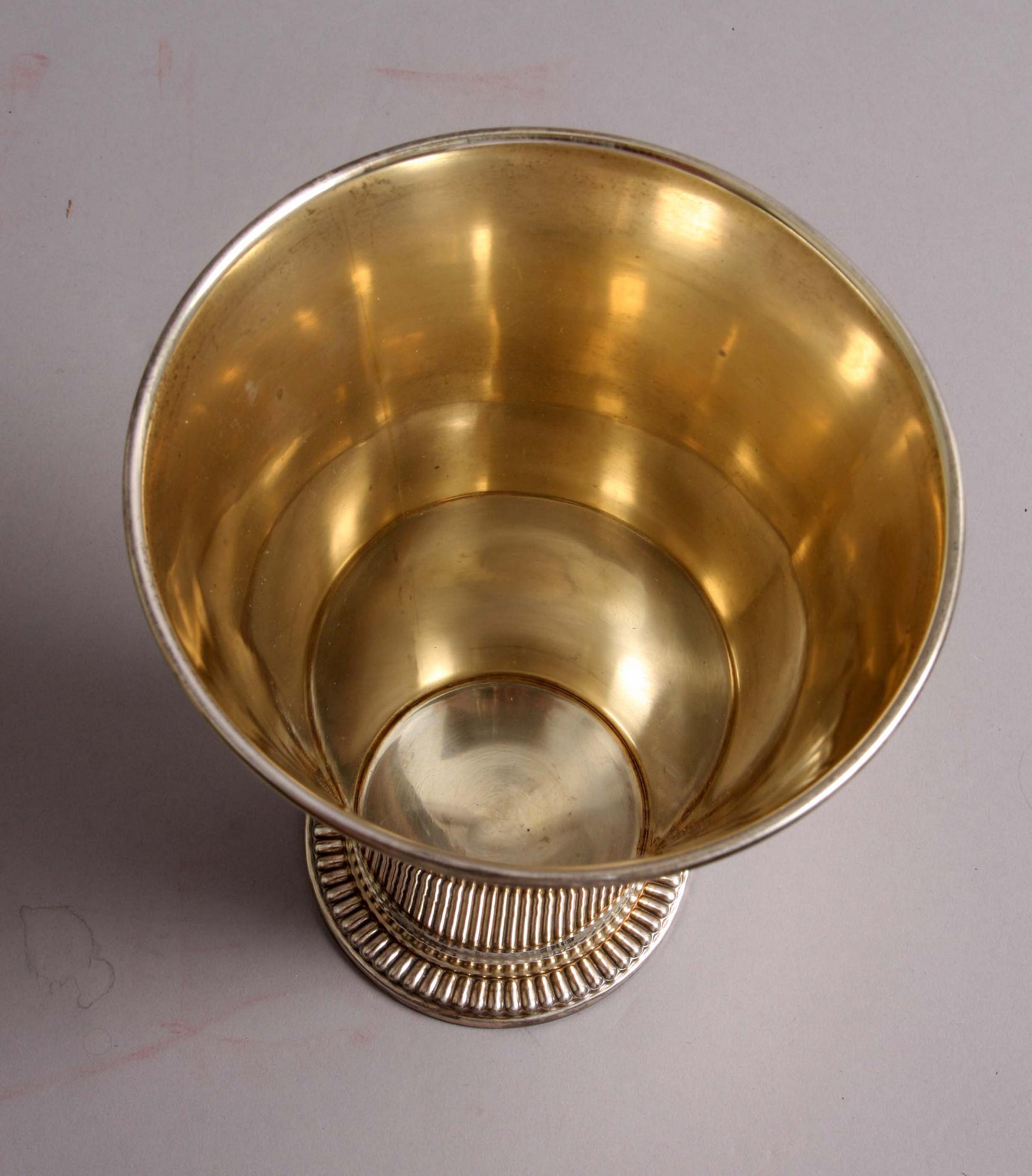 BÄGARE, sterlingsilver, delvis förgylld, CGH 1958.