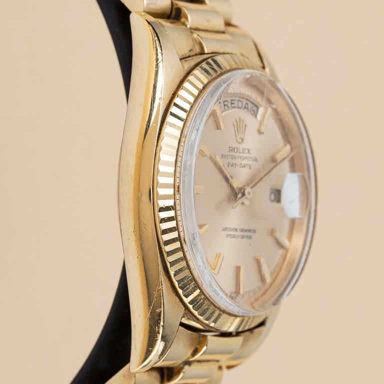 Rolex, Day-Date, "The Three Crowns", "Cal 1555", "Swedish Day", ca 1963.