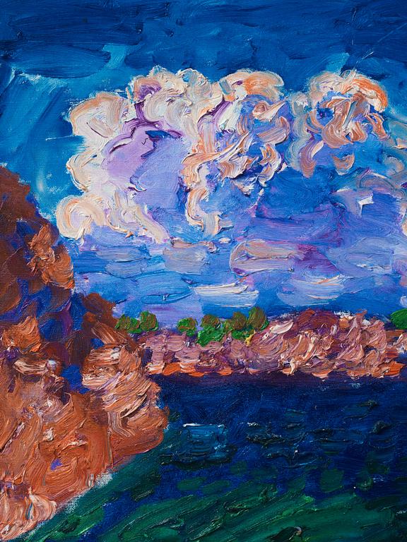 Inge Schiöler, "Moln över ö" (Cloud over island).