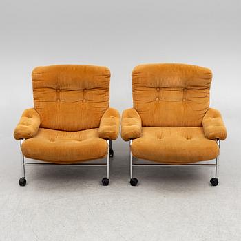 Fåtöljer ett par,  "Kimo" från Ulferts, 1970-tal.
